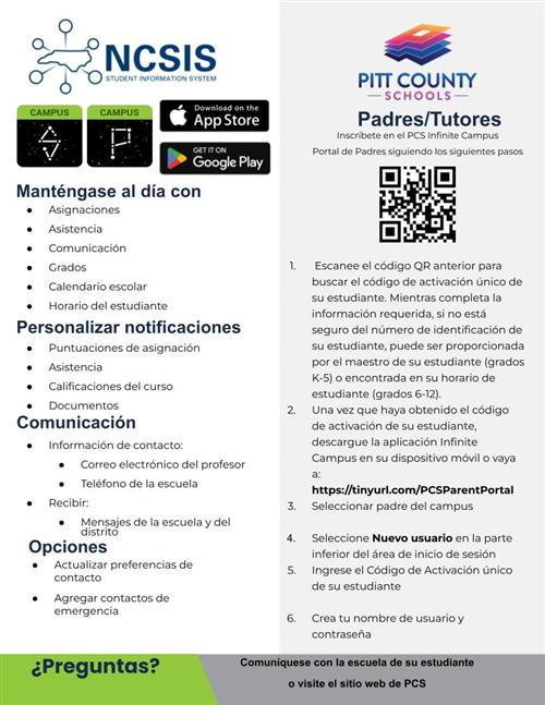 INIFINITE CAMPUS SPANISH
